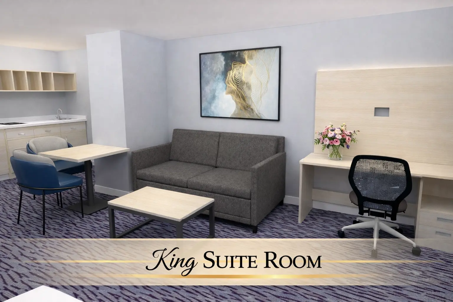 King Suite dining and storage area — Best Western Vernal Utah